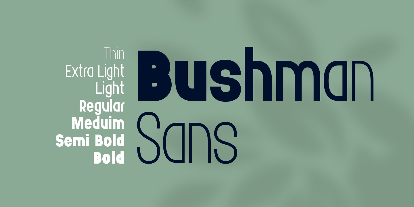 Beispiel einer Bushman-Schriftart #5